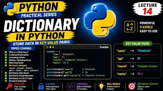 Python Dictionary Complete Guide for Beginners Lecture 14