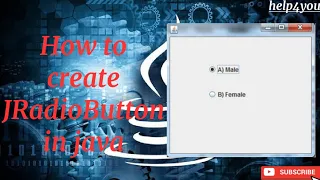 How to create JRadioButton in java in NetBeans Java Swing