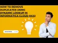 dynamic lookup in IICS
