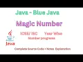 Magic Number Program in Java Magic Number in Java ICSE sudiptasirtutorial