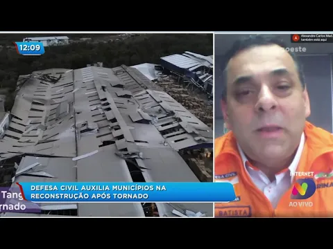 Defesa Civil auxilia municípios na reconstrução após tornado