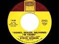 1970 HITS ARCHIVE: Signed, Sealed, Delivered I’m Yours - Stevie Wonder (a #1 record--mono 45)