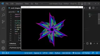 Python Turtle Graphics - 32 Cool Shape Drawing Python Turtle Coding Learnonpy