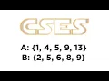 CSES Two Sets