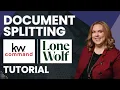 How to Split Documents in Lone Wolf Transactions for KW Command Compliance