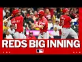 CINCINNATI WANTS OCTOBER The Reds score six runs in the 3rd inning against the Brewers