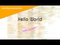 Scratch Programming - Hello World