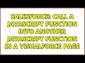 Salesforce Call a JavaScript function into another JavaScript function in a Visualforce page