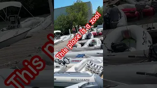 When the supply boat arrives, EVERYONE reprovisions! #boatlife #catamaran #cruisinglife