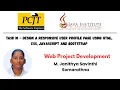 Design a responsive user profile page using HTML CSS JavaScript and Bootstrap