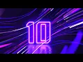 10 Second 4K Neon Countdown