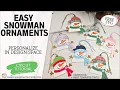 Create Personalized Snowman Ornaments Free Snowman SVG Easy Cricut Tutorial