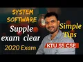 System Software KTU ExamTips s5 cs supplementary Malayalam AJU Computer Science