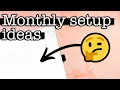 Monthly setup MASTER LIST 50 bullet journal spreads for your next setup