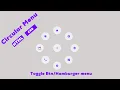Circular Navbar Menu using HTML and CSS 3 Navigation Bar Design