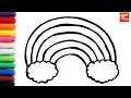 Rainbow coloring pages Learn Colors for kids colores de arco iris