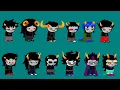 every single homestuck trolls canon theme song TIMESTAMPS INCLUDED