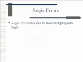 Types of Program Errors