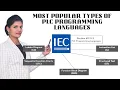 Most Popular Types of PLC Programming Languages