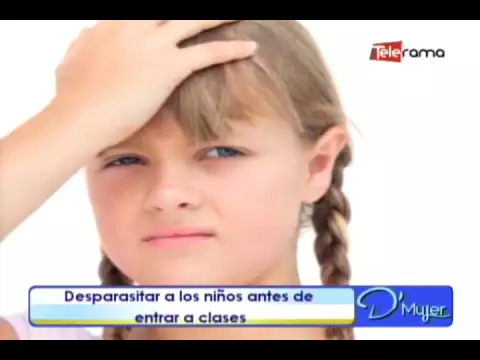 Desparasitar a los niños antes de entrar a clases