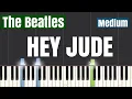 The Beatles - Hey Jude Piano Tutorial Medium