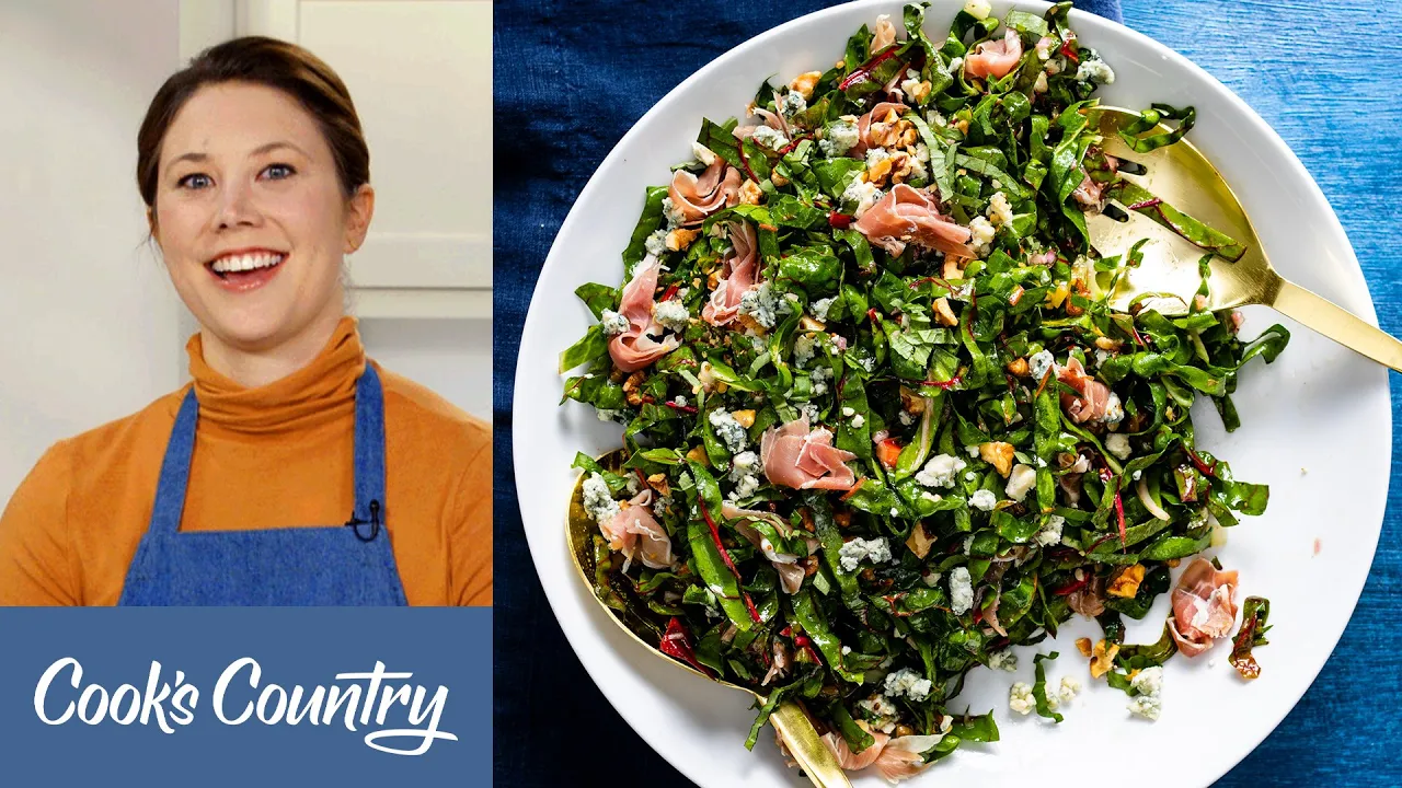 The Best Winter Salad: Swiss Chard with Prosciutto, Basil, and Blue Cheese