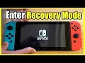 How to enter RECOVERY MODE on Nintendo Switch Maintenance Mode