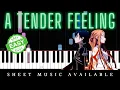 Download Lagu Sword Art Online - A Tender Feeling (Easy Piano Tutorial)