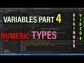 Programming Training 6 Variables Part 4 Numeric Types using C in NET Core