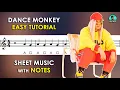 Dance Monkey Sheet Music with Easy Notes for Recorder Violin Piano Backing Track