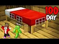 Download Lagu JJ and Mikey SURVIVE 100 Days Inside BED ! Challenge - Minecraft (Maizen)
