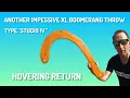 Download Lagu XL Boomerang throw with hovering return 🪃 #boomerang #diy HOOK BOOMERANG