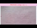 nested loop in c nested loop in c in nepali nested for loop in c nested loop in c programming