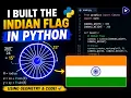 Building the Indian Flag with Python Graphics Circle Theory Geometry