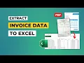 Convert PDF Invoice to Excel in One Click Fast Easy Method 2025 Tutorial