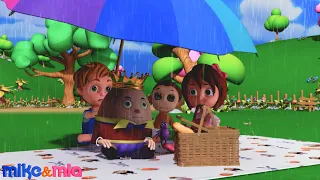 ☔ Rain Rain Go Away | The Rain Is Here! | Kids Rhymes - Mike & Mia