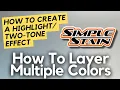 How To Highlight Layer Multiple Colors Staining Concrete