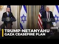 Lagu Trump zegt dat Netanyahu heeft ingestemd met een plan van 20 punten om de oorlog in Gaza te beëin...