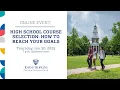 High School Course Selection How to Reach Your Goals Johns Hopkins Center for Talented Youth