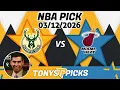Milwaukee Bucks vs Miami Heat Pick 26 NBA Pick Prediction