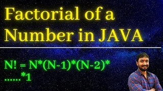 Factorial of a number in JAVA Java Interview Questions and Answers