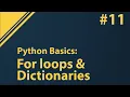 Python Tutorial Extracting values from dictionaries with for loops
