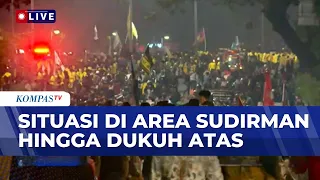 update kondisi terkini di dukuh atas masih dipadati pendemo sapa malam