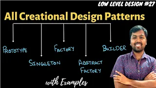 27 All Creational Design Patterns Prototype Singleton Factory AbstractFactory Builder Pattern