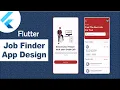 Job Finder App UI Design with Flutter Flutter UI Design Flutter Tutorials Speed Code