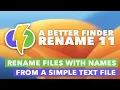 How to rename files using names from a simple text list