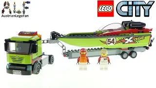 LEGO City 60254 Race Boat Transporter - Lego Speed Build Review