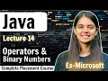 Operators Binary Number System Java Lecture 14