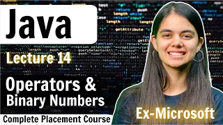 Operators Binary Number System Java Lecture 14