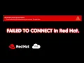 How to Fix Failed to Connect to Your Instance on AWS Redhat Error